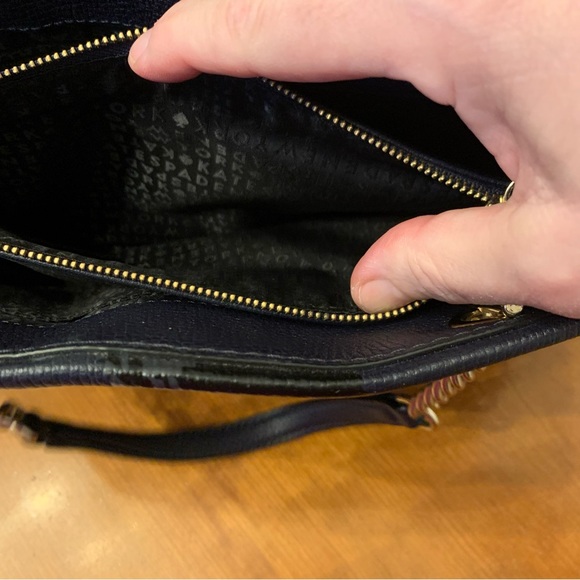 Kate Spade New York Meena Briar Night Rose Satchel Handbag GUC Navy Multi Color - Picture 6 of 15